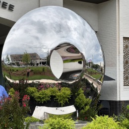 Unveiling “The Eye”. We are so happy to have this magnificent art sculpture as its permanent home now at Alta Porter! This event was super significant as we are determined to integrate art and beauty into the community.