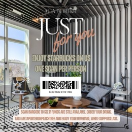 ✨Just like coffee for many, we couldn’t do it without you! ☕ A little treat for choosing Alta Porter! Swing by Starbucks for a drink on us—while supplies last!